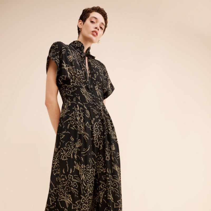 Drapey Wide Leg Jumpsuit