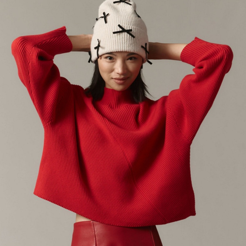 The Meredith Mock-Neck Sweater