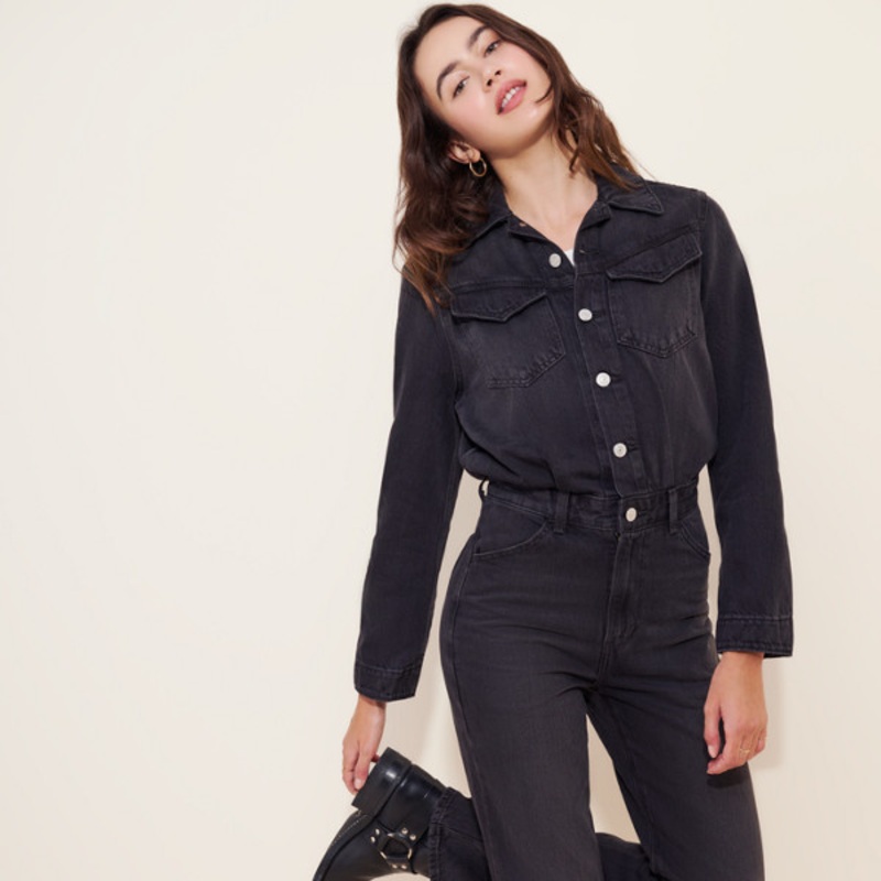 Western Denim Jumpsuit