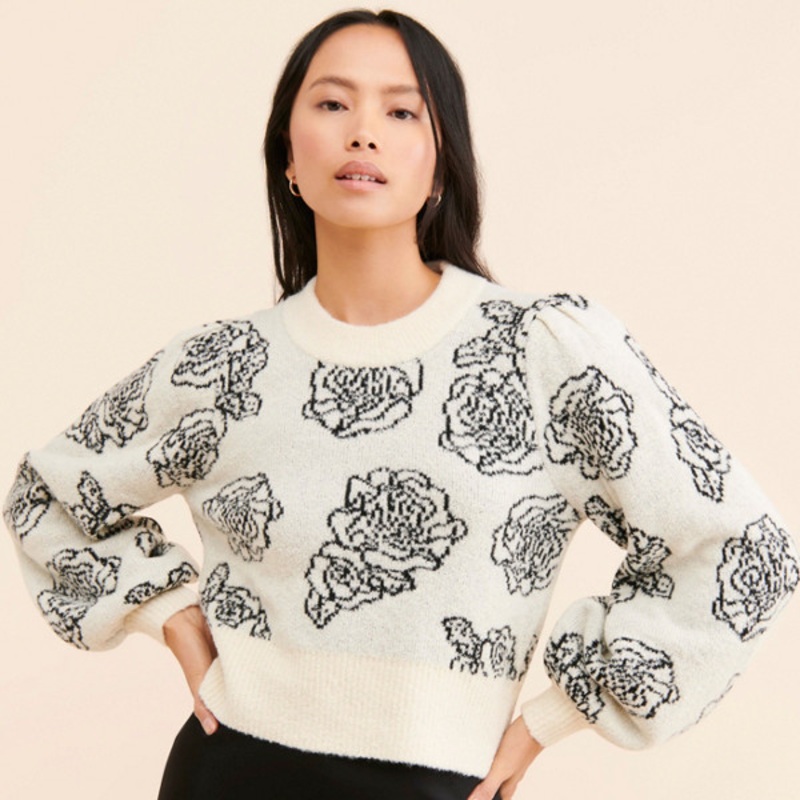 Cherika Floral Sweater