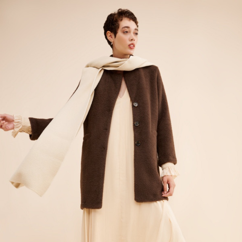 Hometown Fuzzy Knit Coat