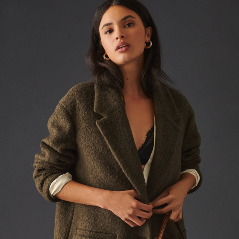 Oversized Boucl Coat