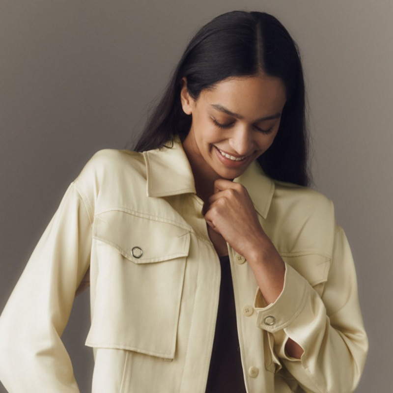 Satin Trucker Jacket