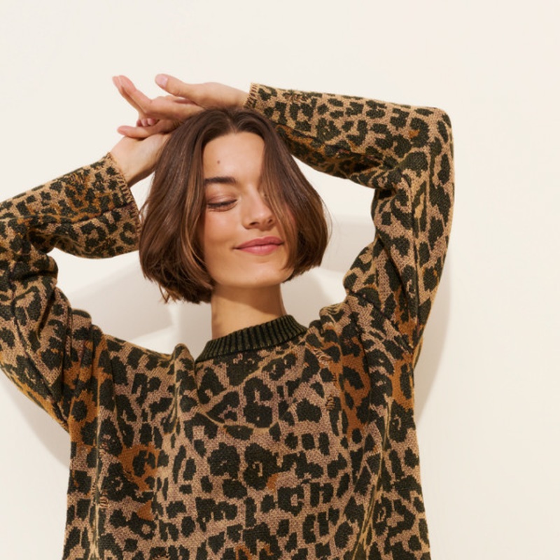 Tina Animal Printed Sweater