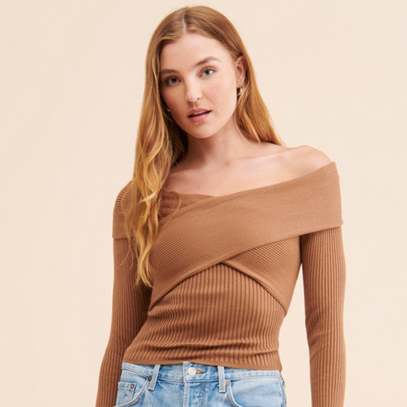 Zayla Off-The-Shoulder Sweater