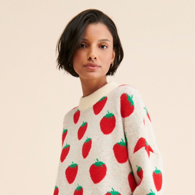 Ella Strawberry Sweater