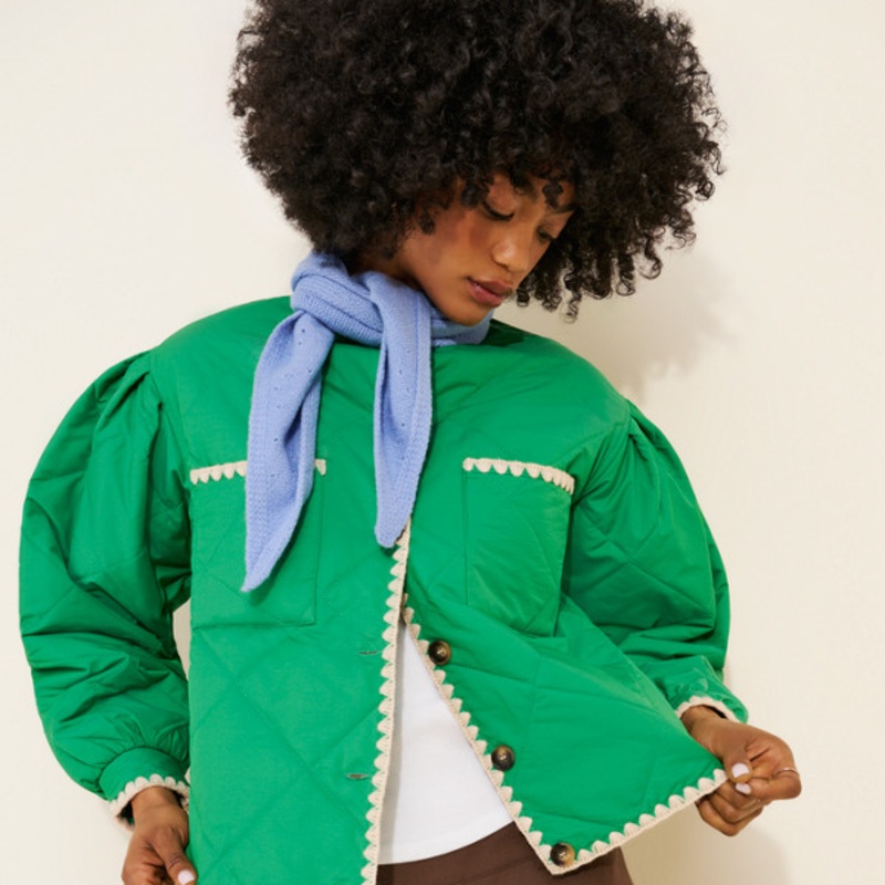 Quilted Whipstitch Jacket