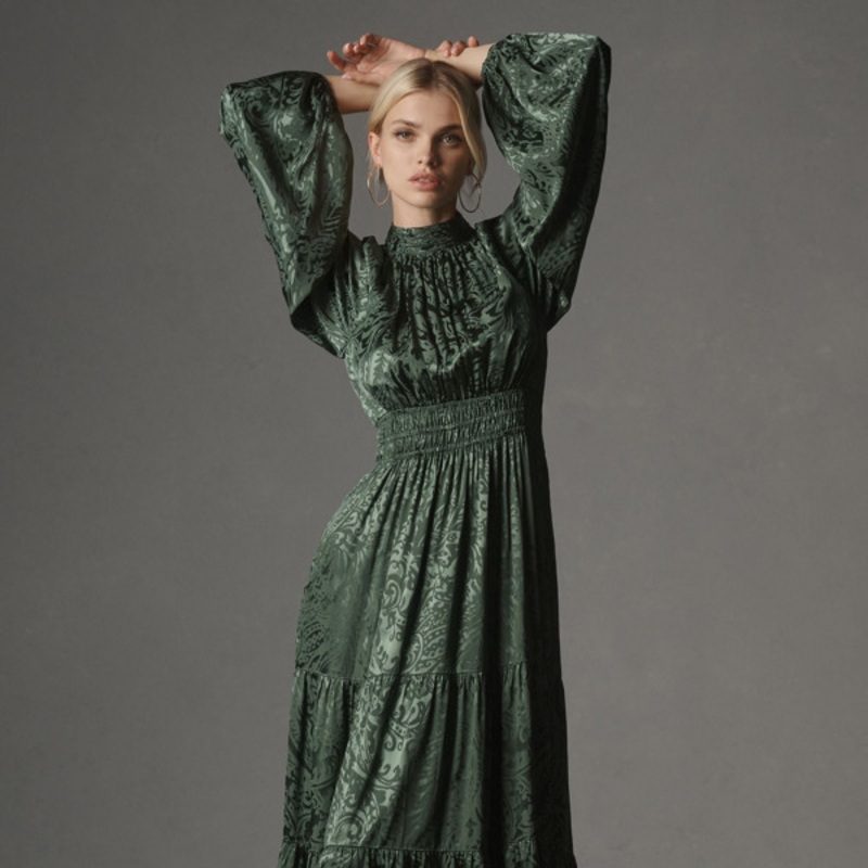 The Somerset Maxi Dress: Mock-Neck Edition