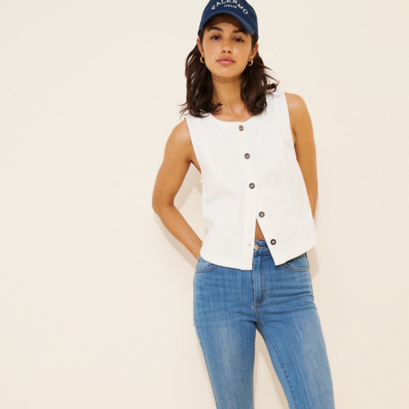 Crop Kick Flare Jeans