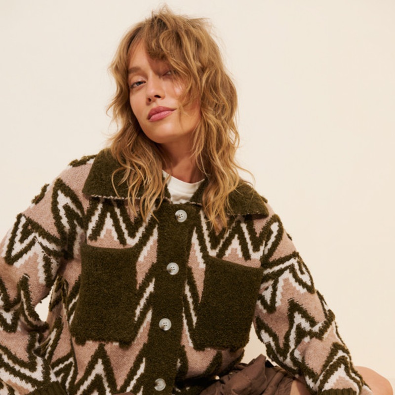 Button Up Sherpa Jacket