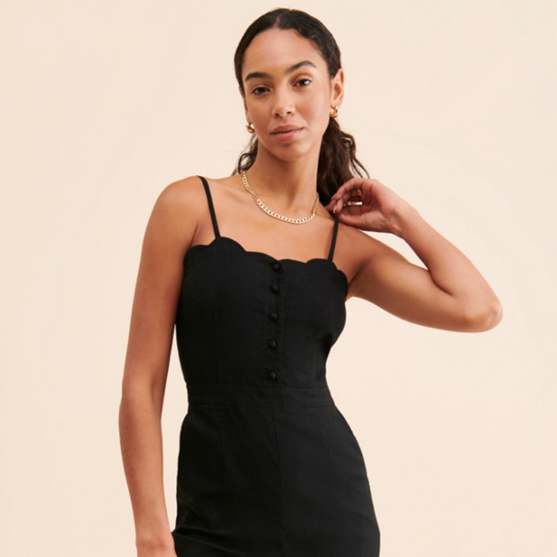 Femme Scalloped Jumpsuit