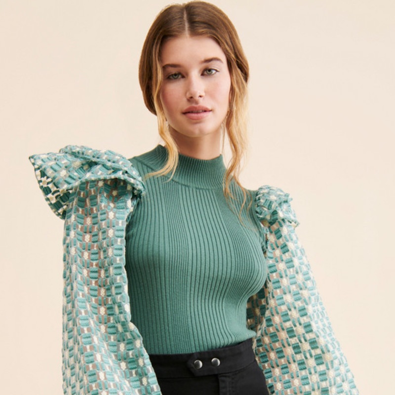 Mixed Media Pullover