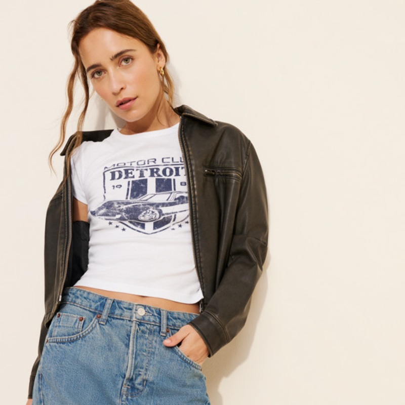 Yoko Pleated Denim Skirt