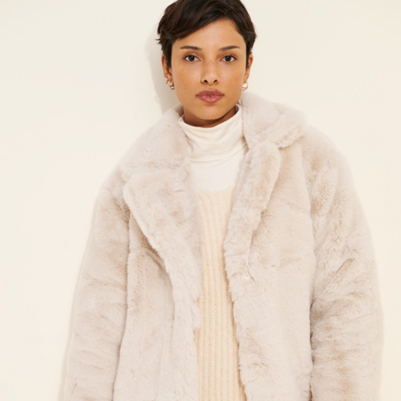 Snow Faux Fur Coat