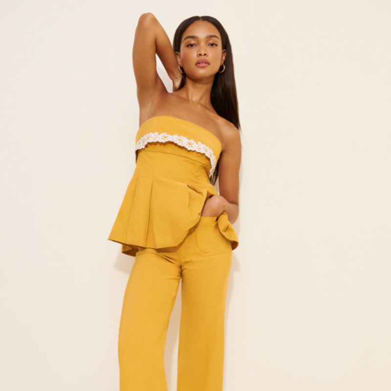 The Colette Floral Embroidered Pants