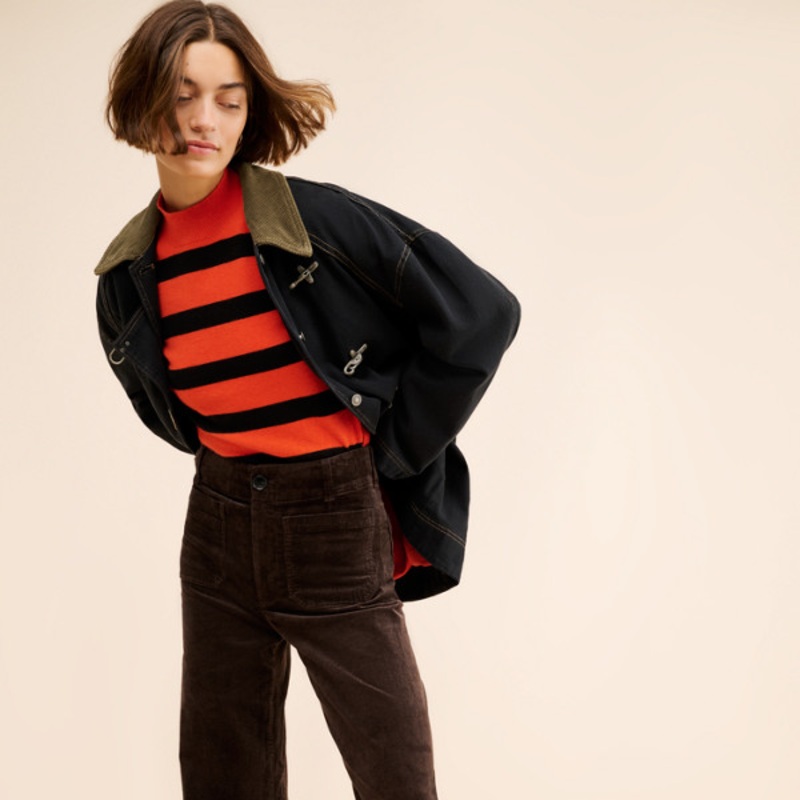 Corduroy Crop Wide Colette Pants