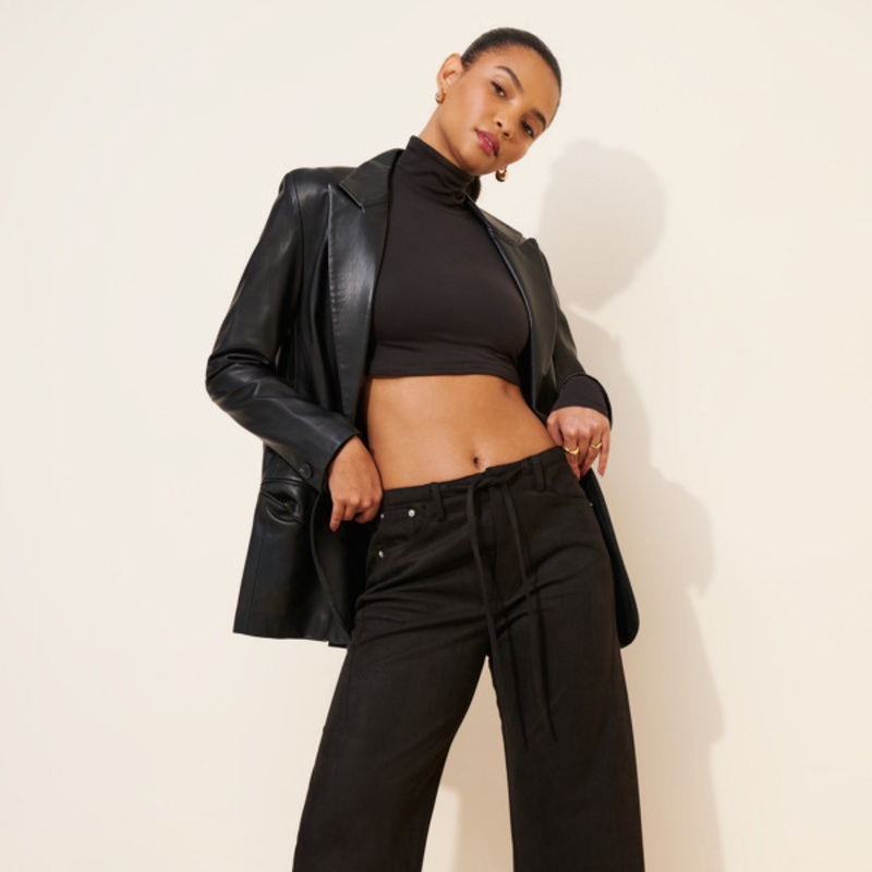 Dusty Vegan Suede Jeans