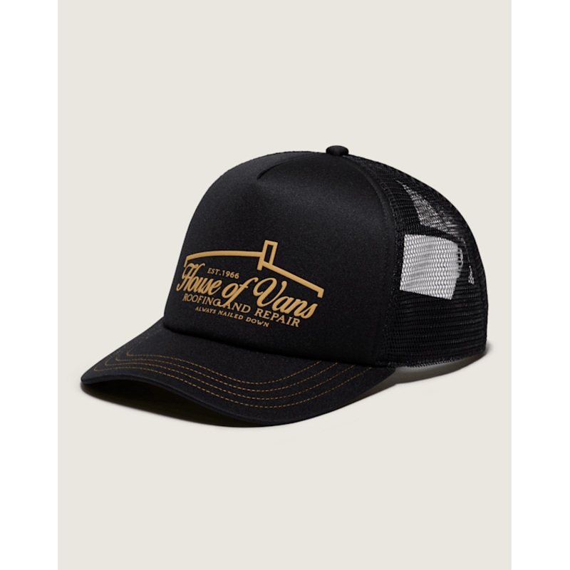 Roof Curved Bill Trucker Hat