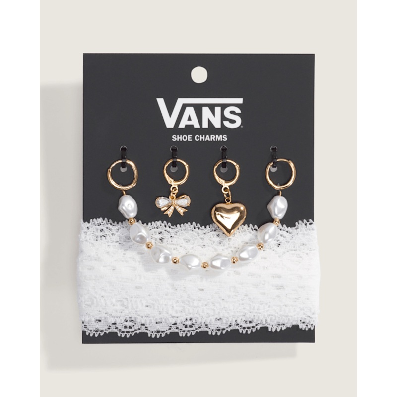 Vans Pearl and Lace Shoe Charm Set