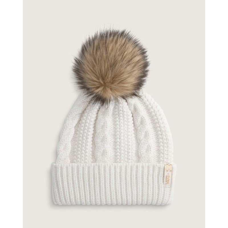 Cable Knit Pom Beanie