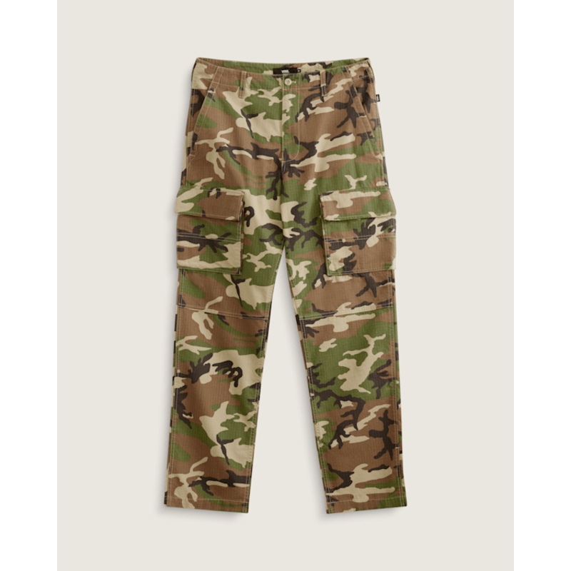 Fatigue Cargo Loose Tapered Ripstop Pants